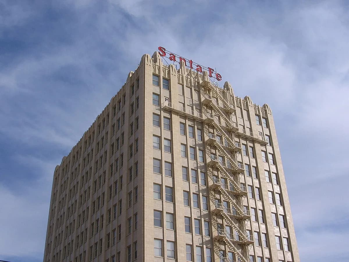 Santa Fe Railroad Building in Amarillo, Texas