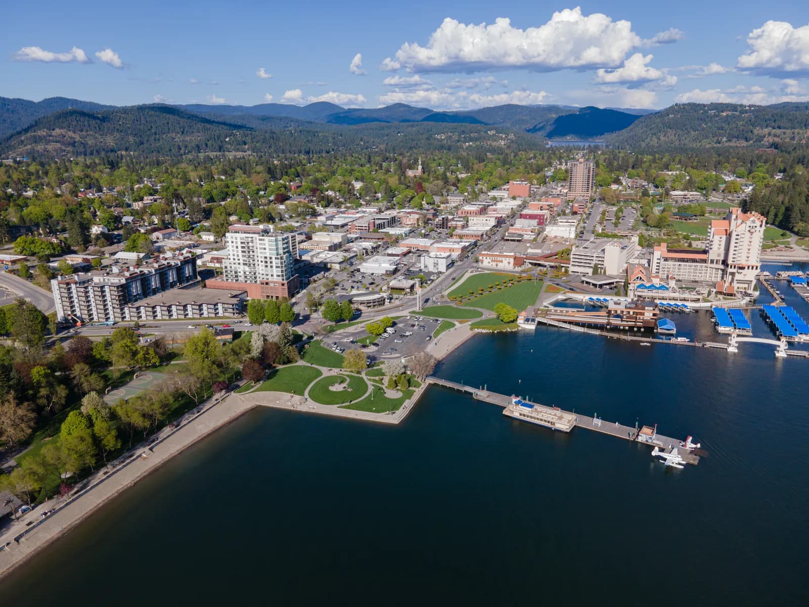 View of Coeur d'Alene, Idaho