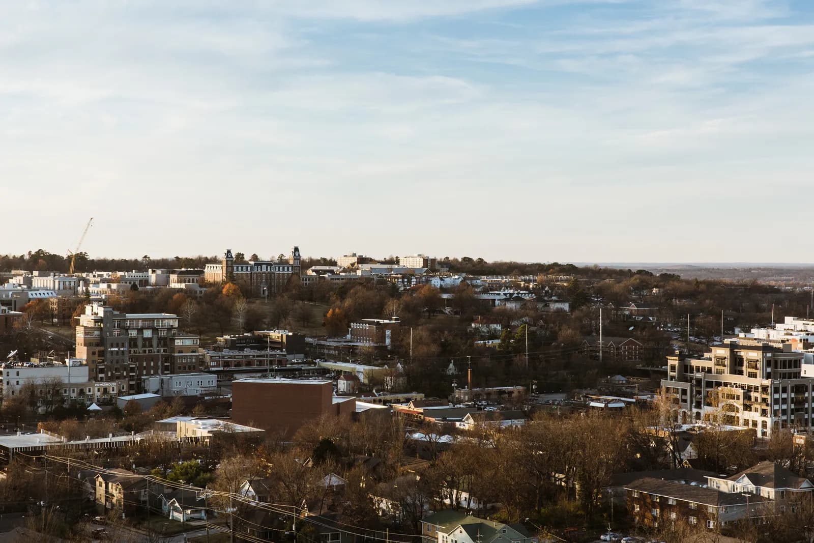 View of Fayetteville, Arkansas