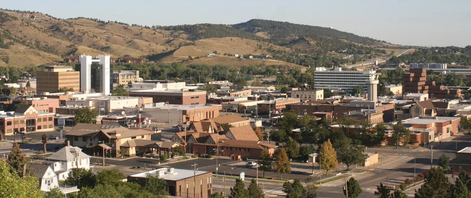 View of Rapid City, South Dakota