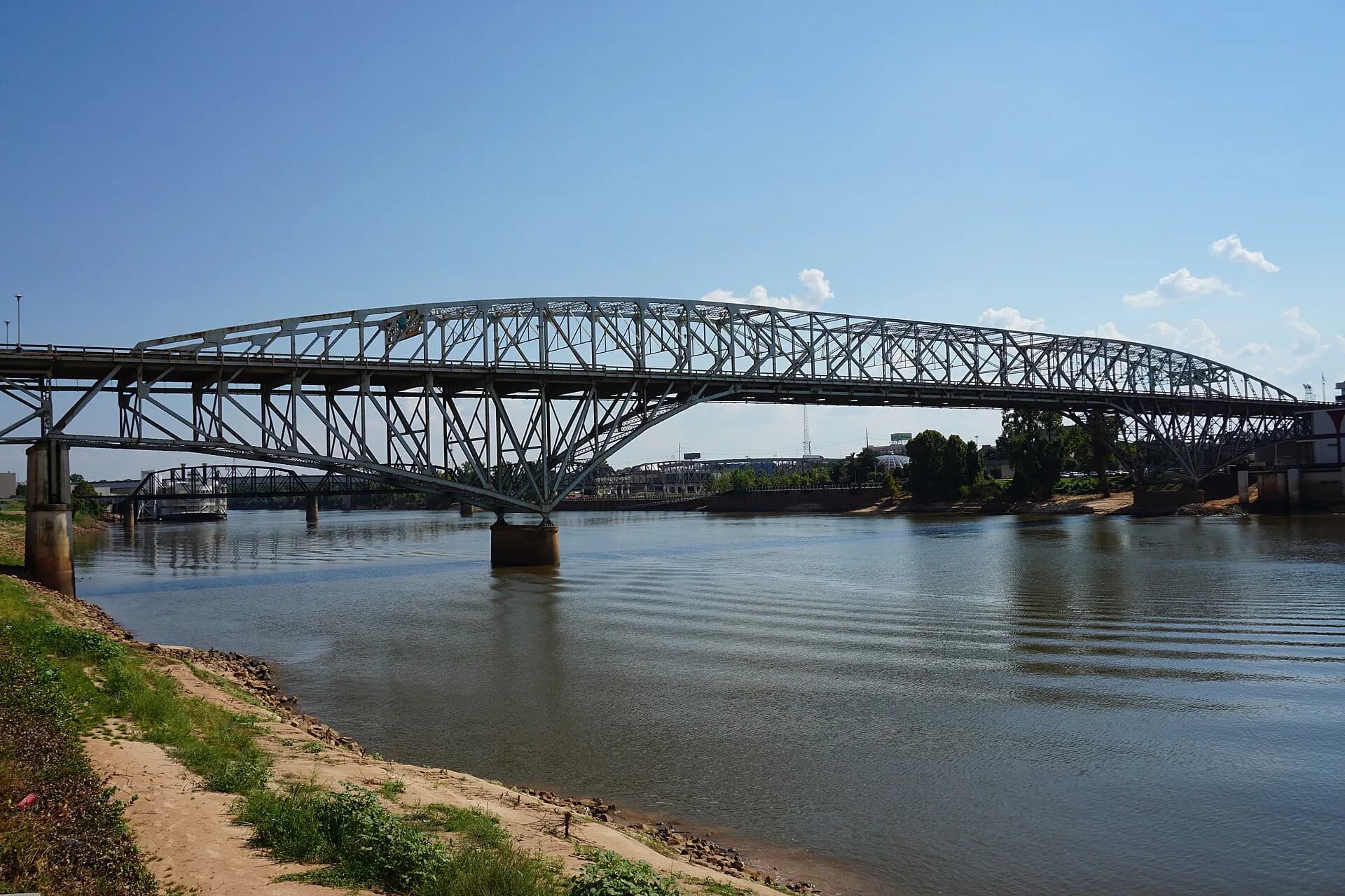 Long-Allen Bridge over the Red River linking Shreveport and Bossier City in Shreveport, Louisiana