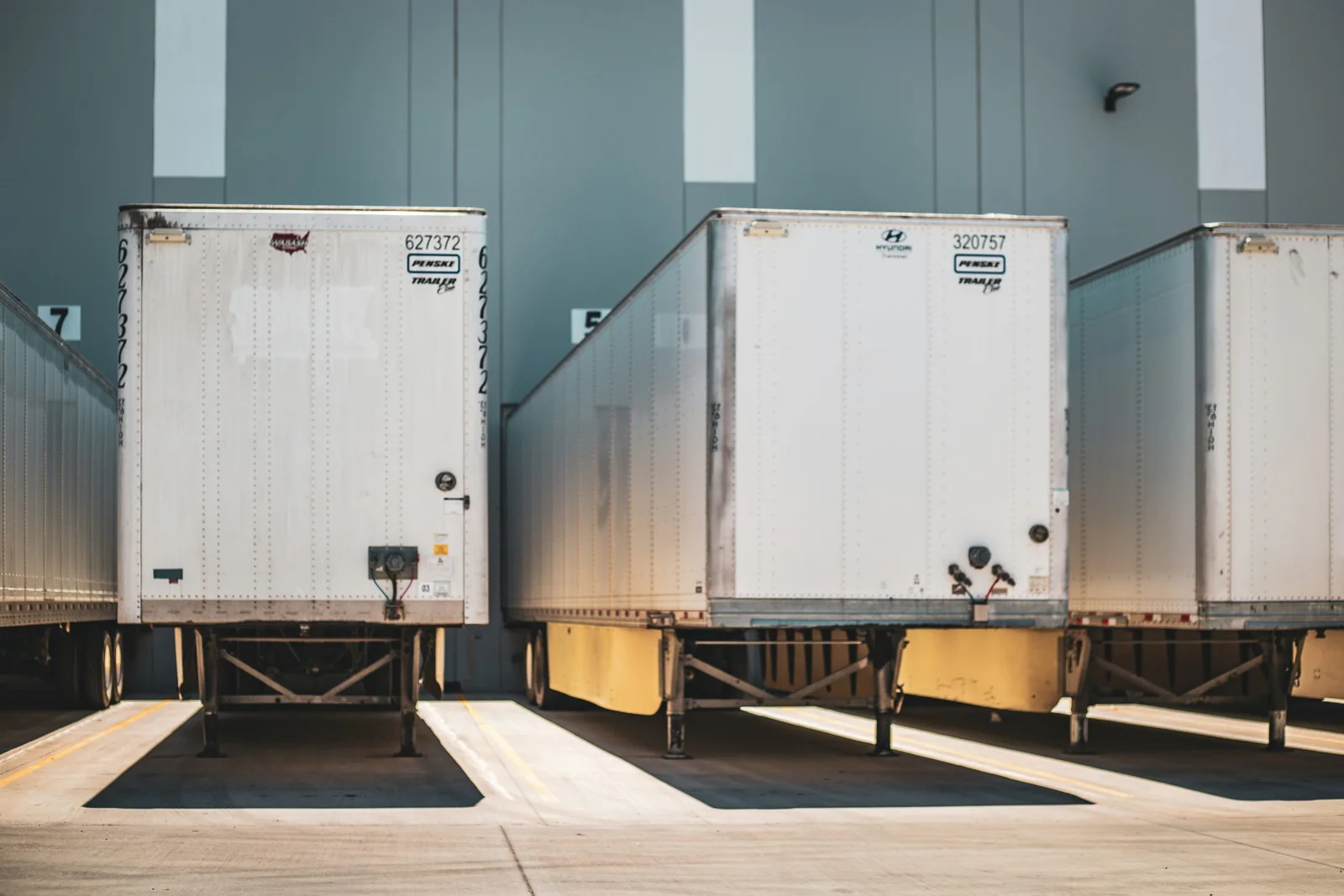 Drop trailer ready for pick up